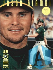 1996 Studio Gold Press Proofs #13 Jason Giambi Athletics
